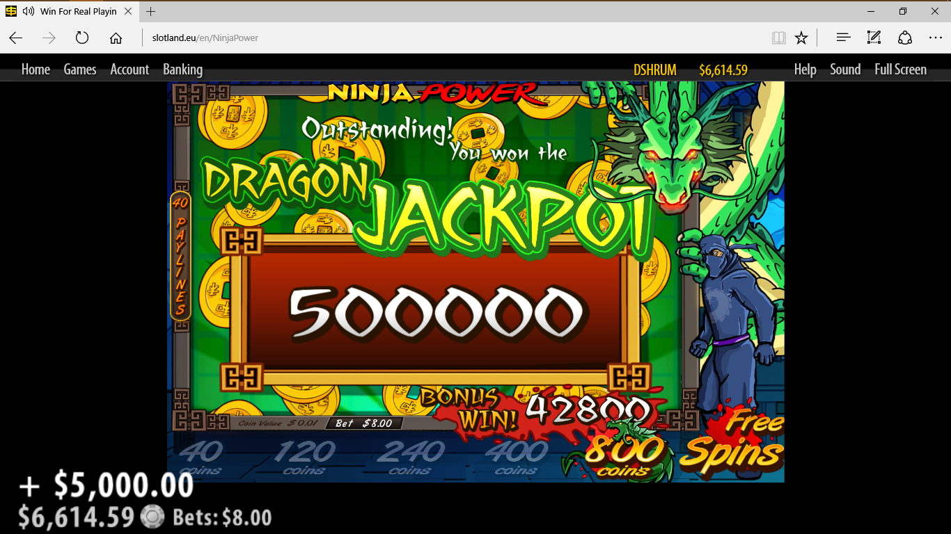 Dragon Bonus on Ninji Power