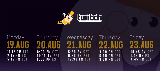 Streaming Times, Aug 19 - Aug 23, 2019