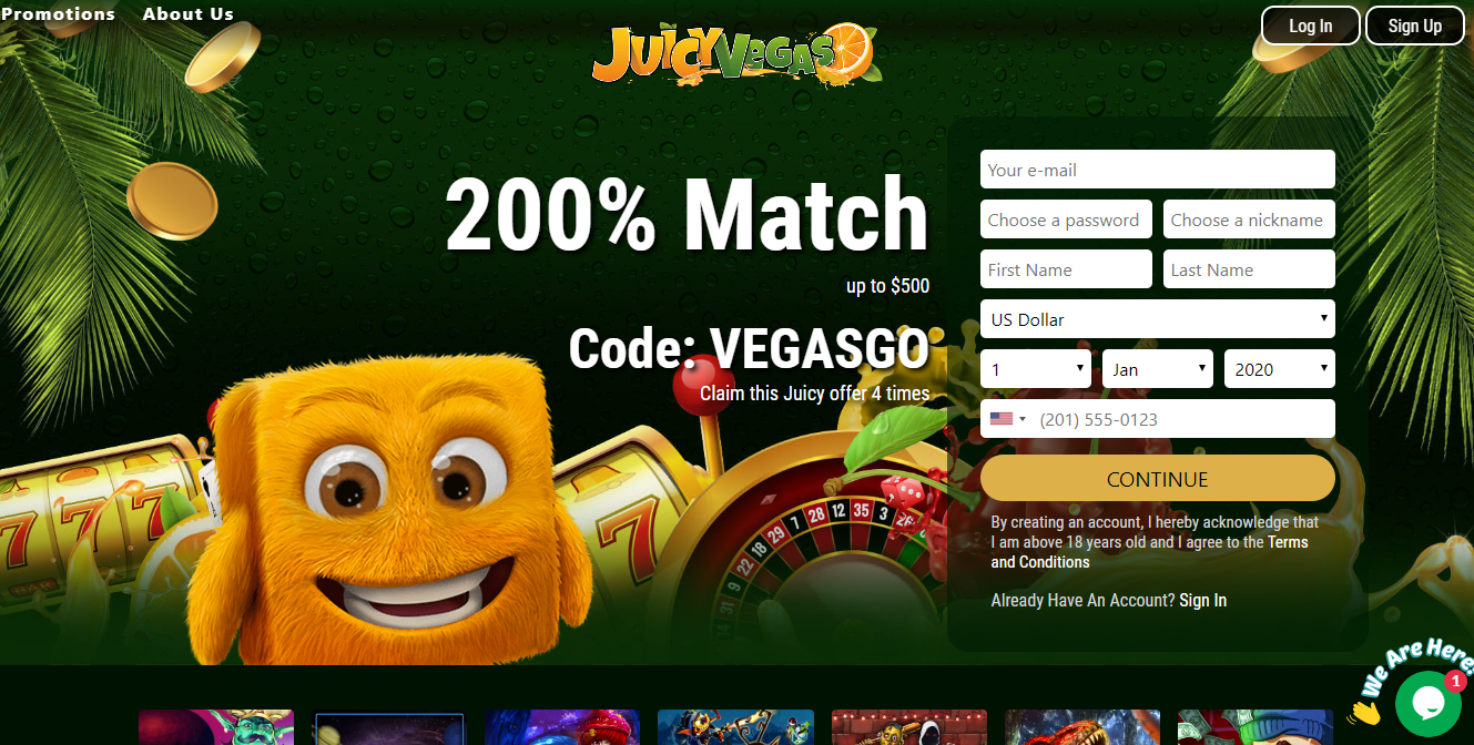 juicy vegas casino no deposit bonus 2024