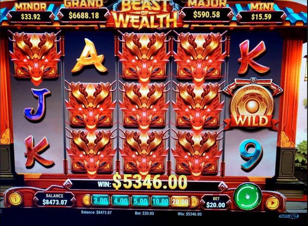 $5,346 Big Win on Beast of Wealth slot by Play n Go