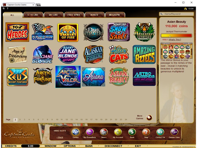 Captain cooks casino software download torrent