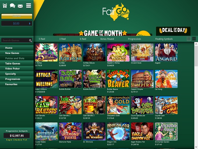 fairgo casino game list