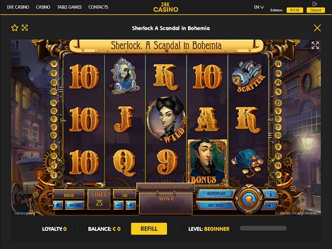 24k casino лотерея