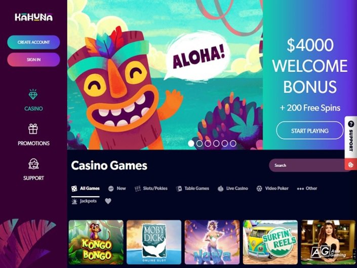 kahuna casino