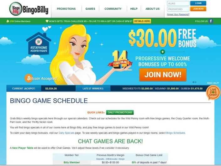 Bingo billy casino login