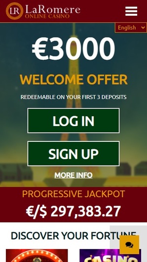 Laromere online casino contact number