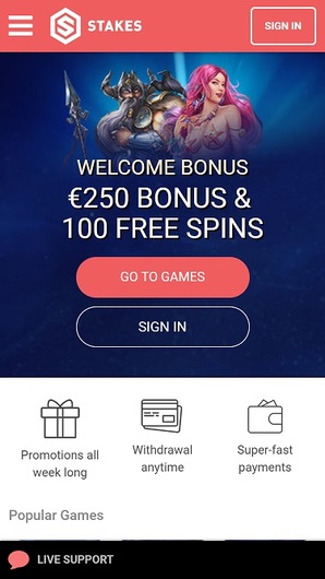 Stakes casino free spins no deposit