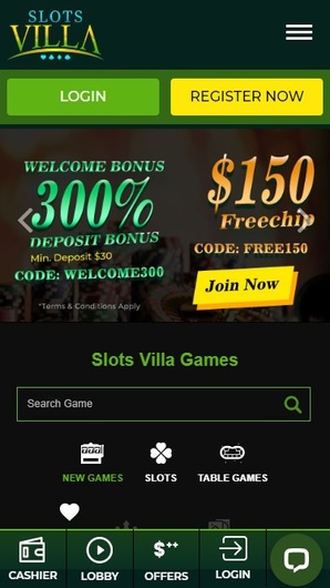Slots Villa No Deposit Bonus