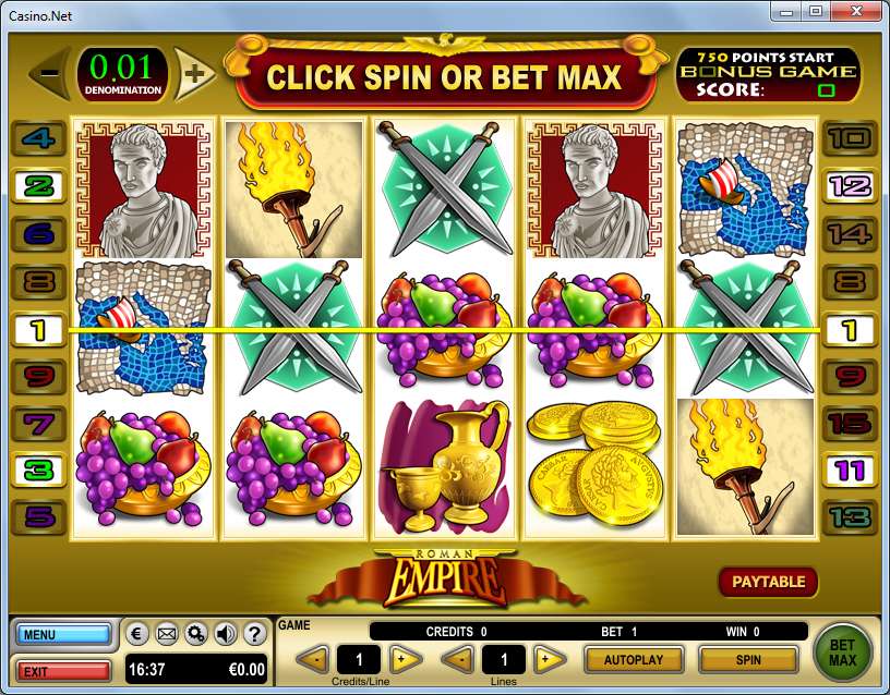 Jogar slots gratis Roman Empire