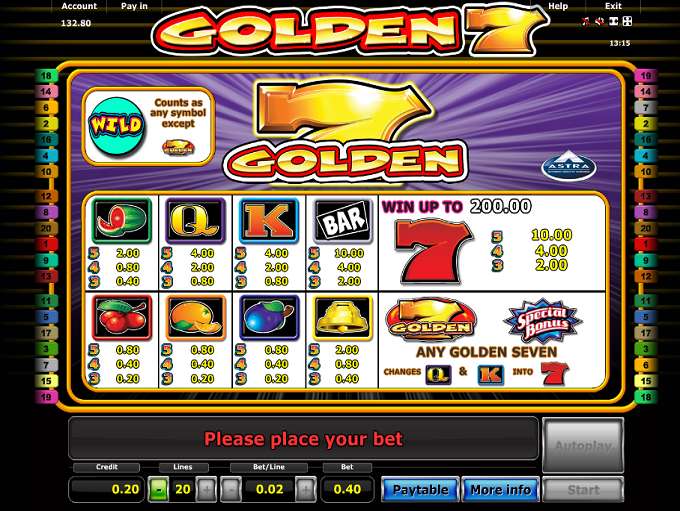 Golden 7 Slots Free