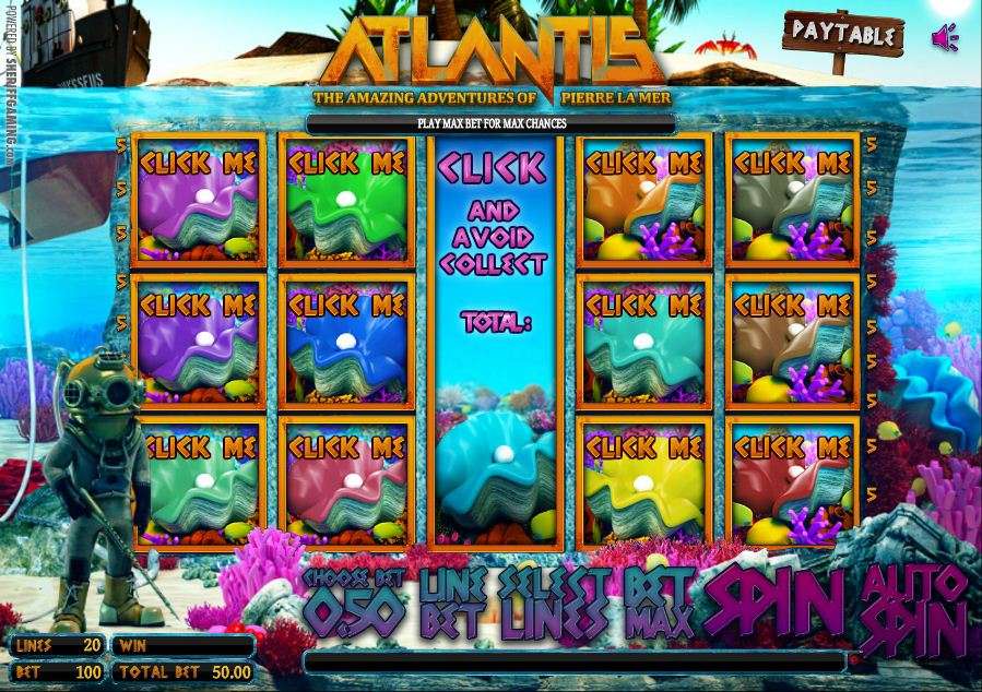 Slot de maquina gratis Atlantis Dive