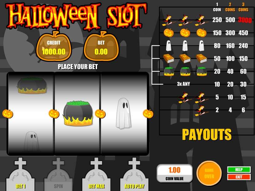 free halloween slot games online