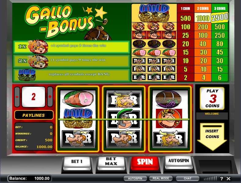 gallo casino бонусы