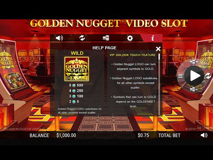 golden nugget slot points to free play