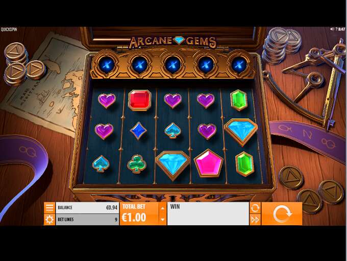 Arcane gems slot machine