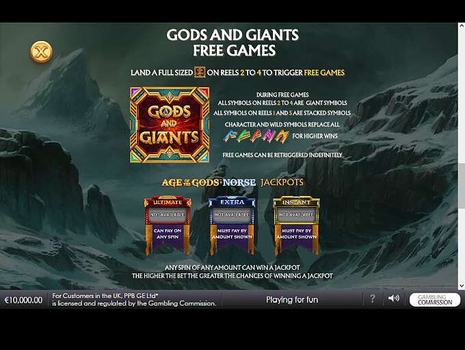 Dice hit two jackpots playing age of the gods norse gods and giants slots log san