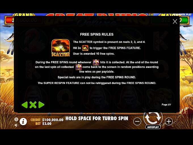 Great Rhino Free Spins