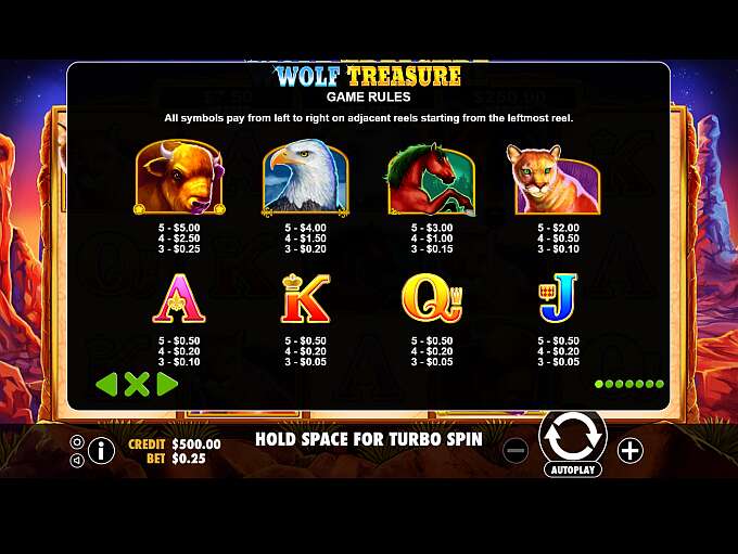 Wolf treasure online casino