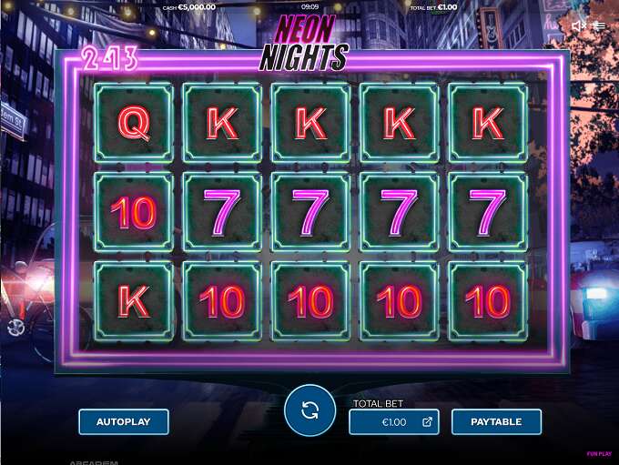 Neon Nights Slot By Arcadem » Review + Demo Game